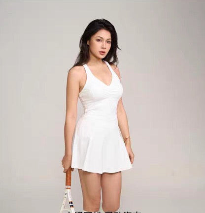 Elara Open-Back Court Dress