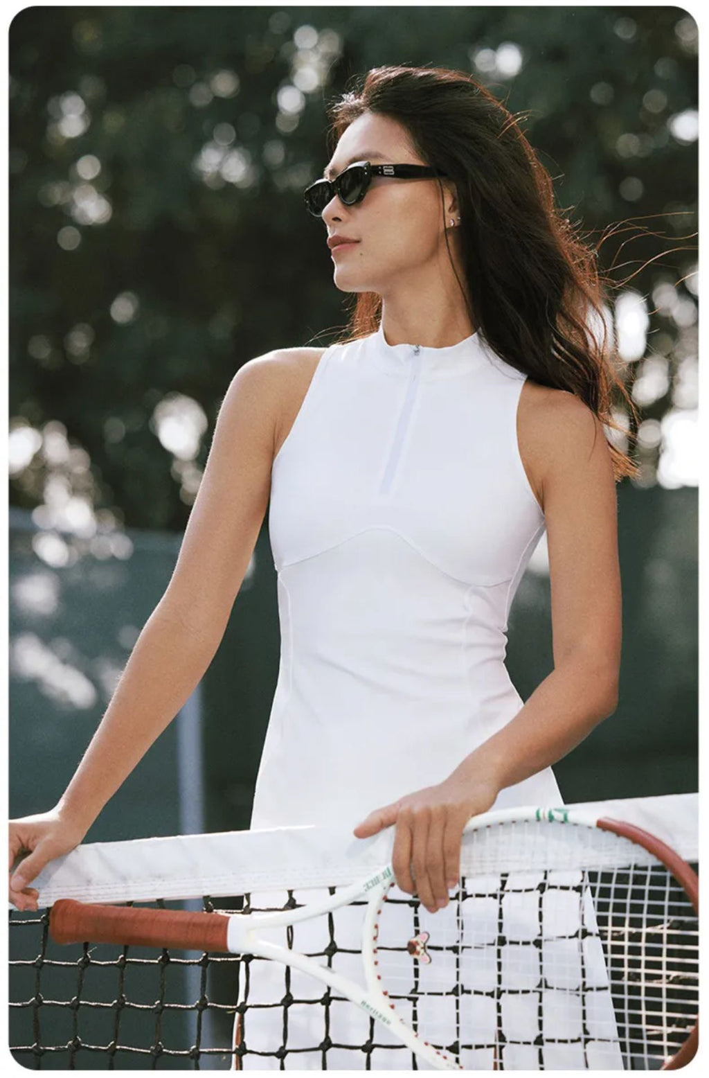 Velix Zip Neck Court Dress