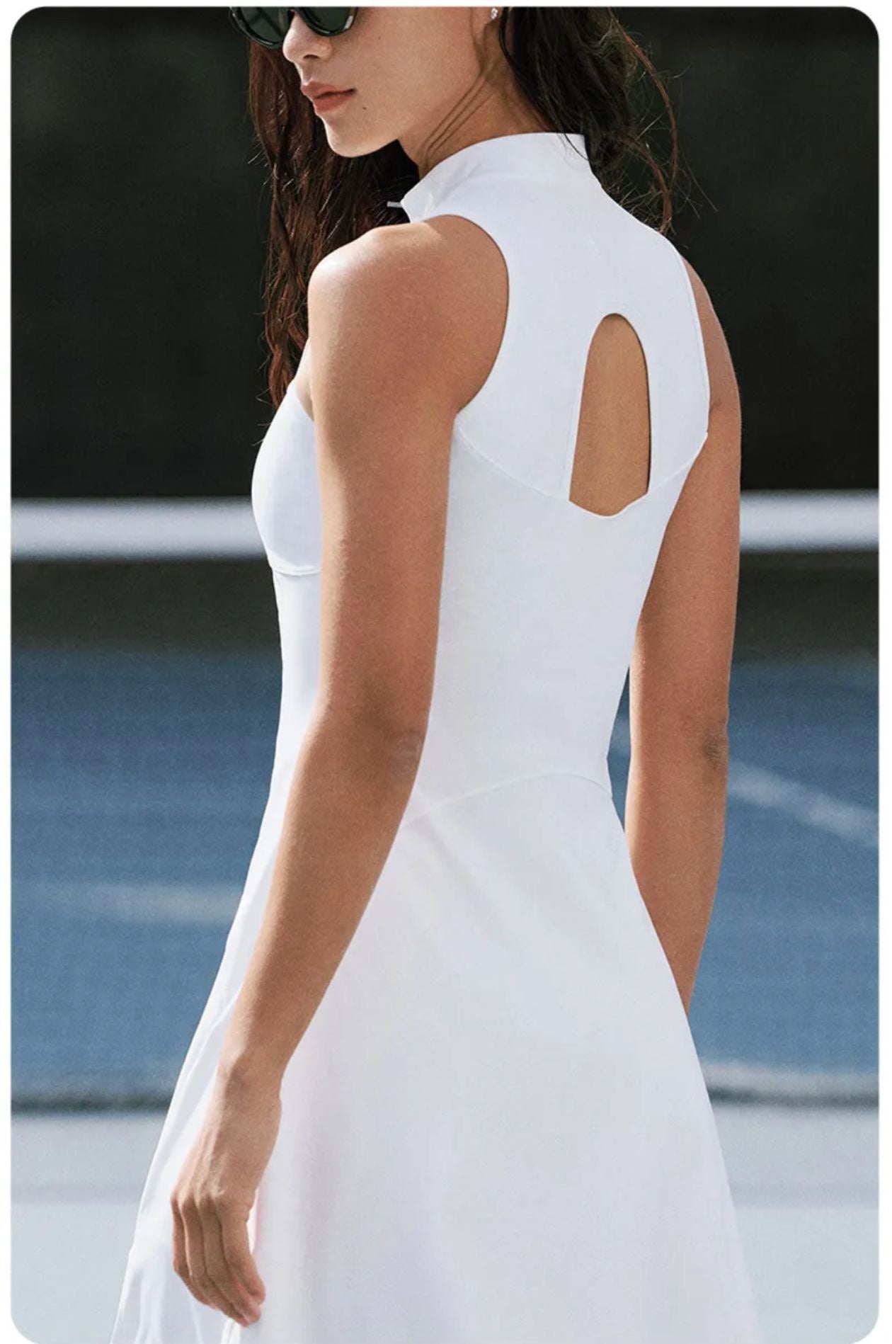 Velix Zip Neck Court Dress