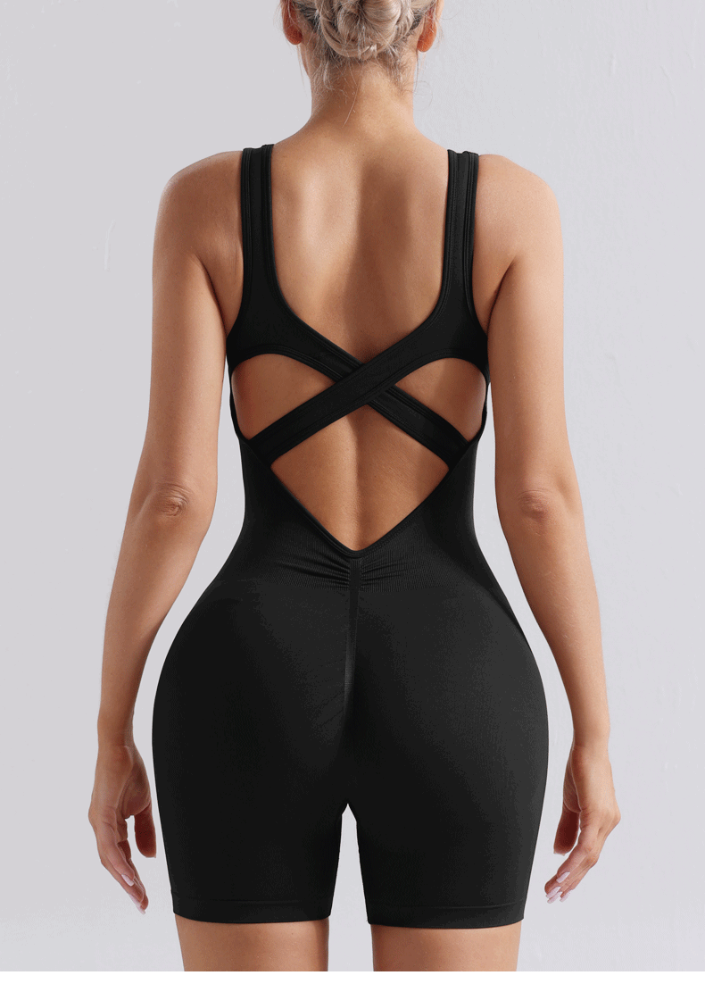 Velnara Cross Sculpt Jumpsuit