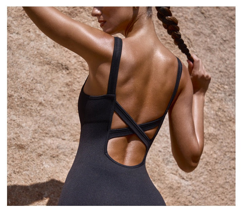 Zaya Cross-Back Sculpt Bodysuit