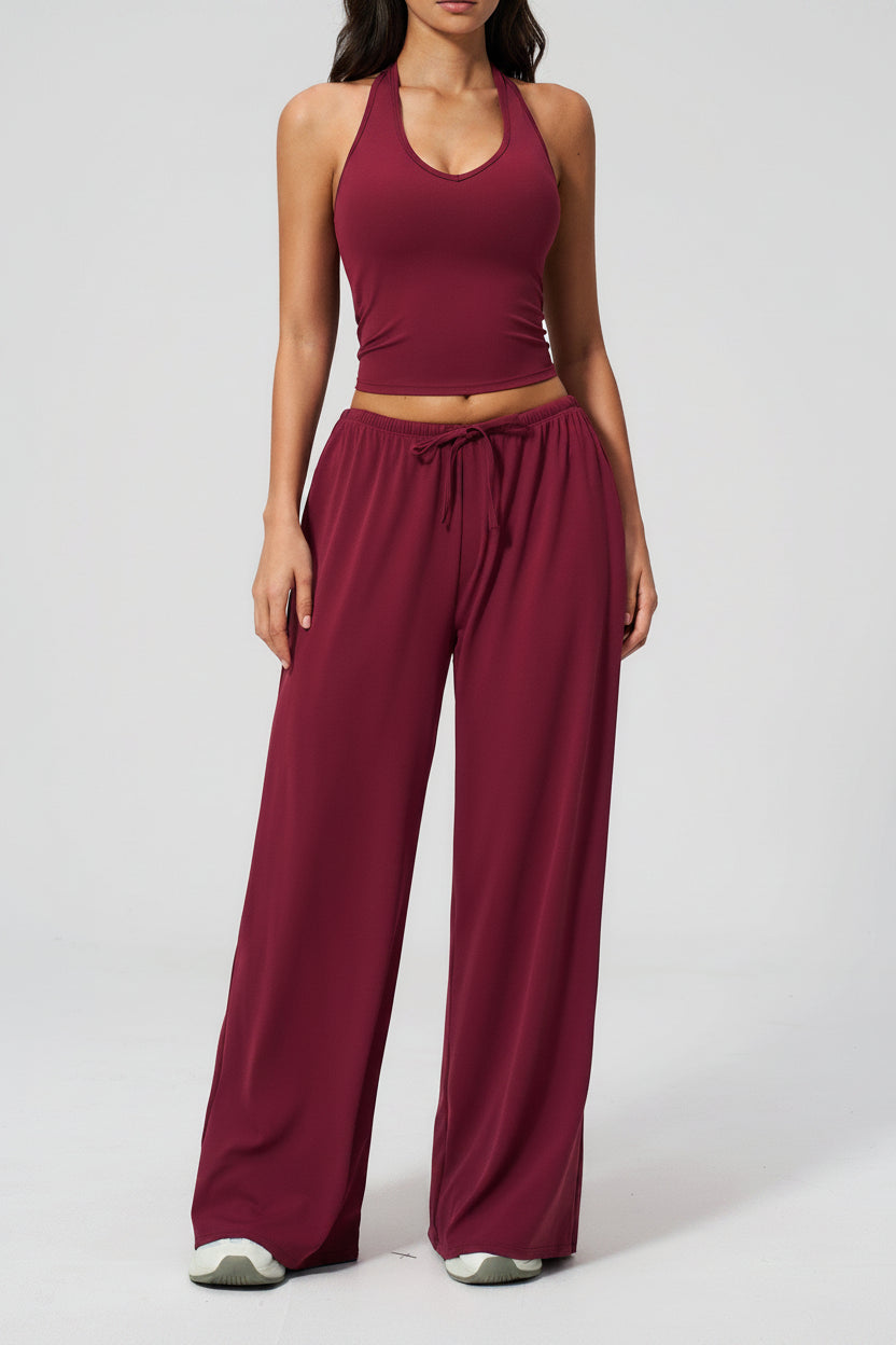 Serene Flow Wide-Leg Active Set