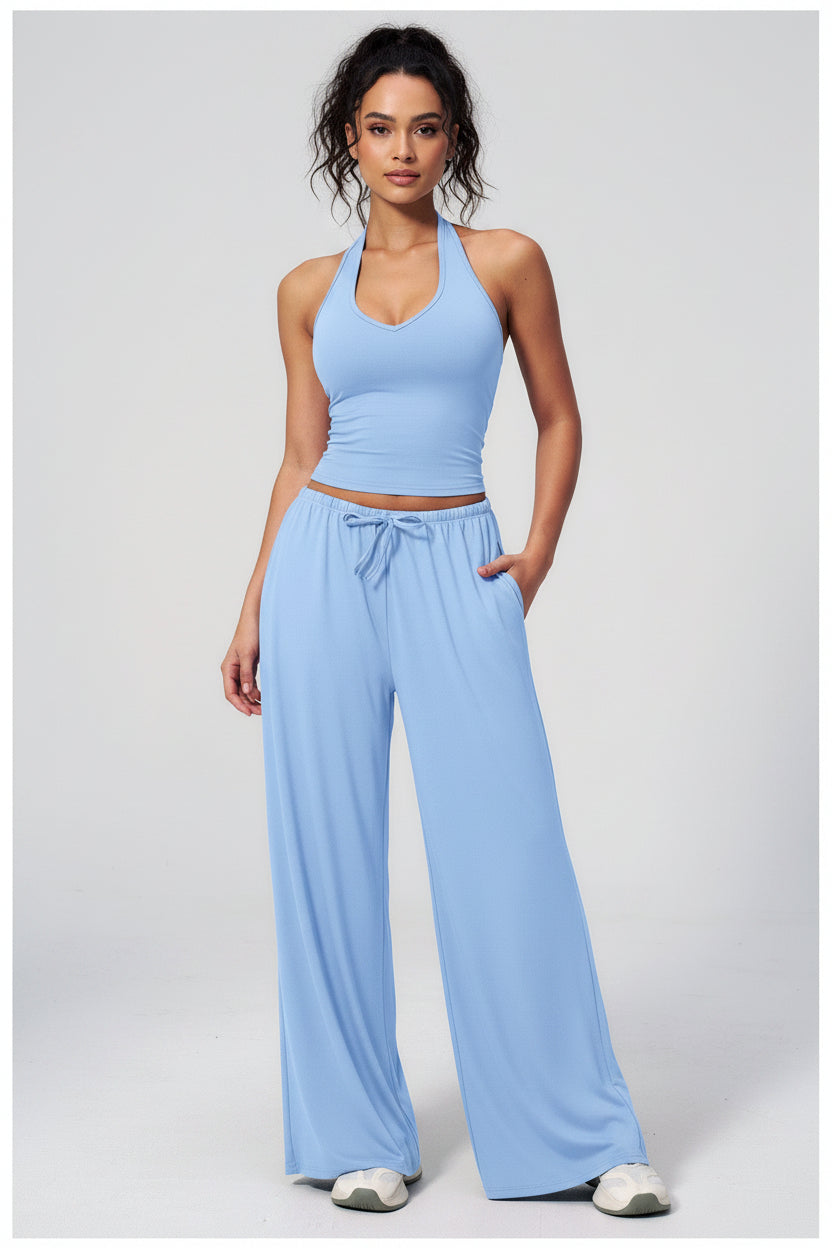 Serene Flow Wide-Leg Active Set