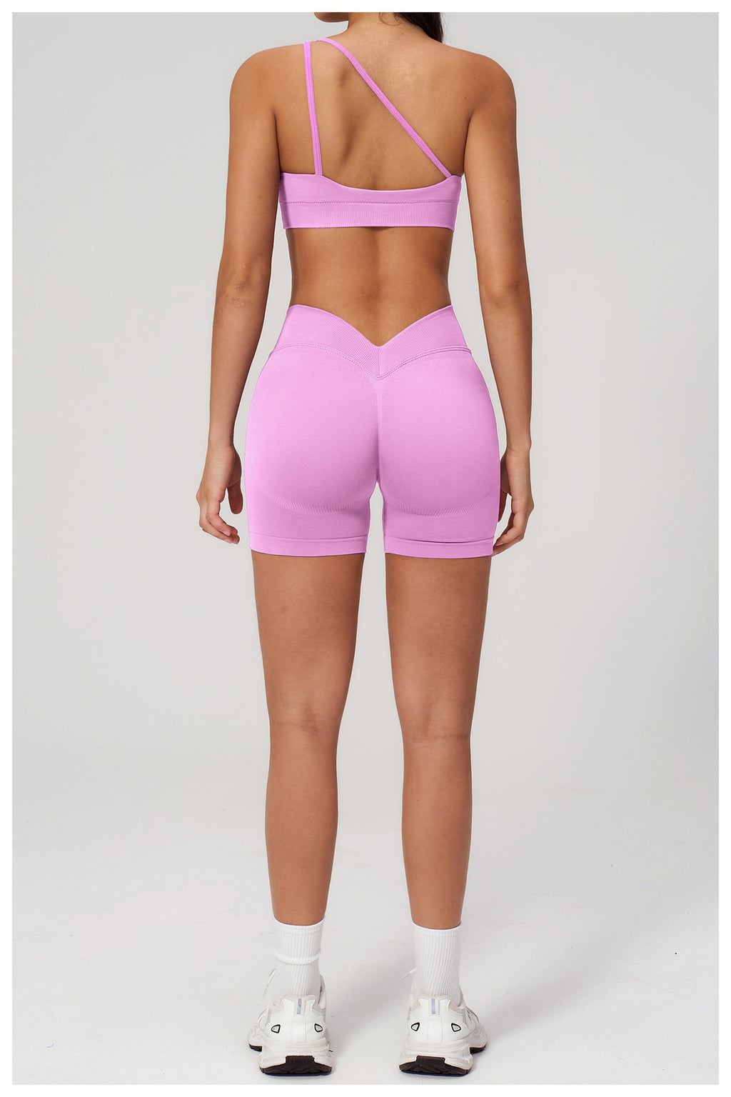 Sienna One-Shoulder Sculpt Biker Set