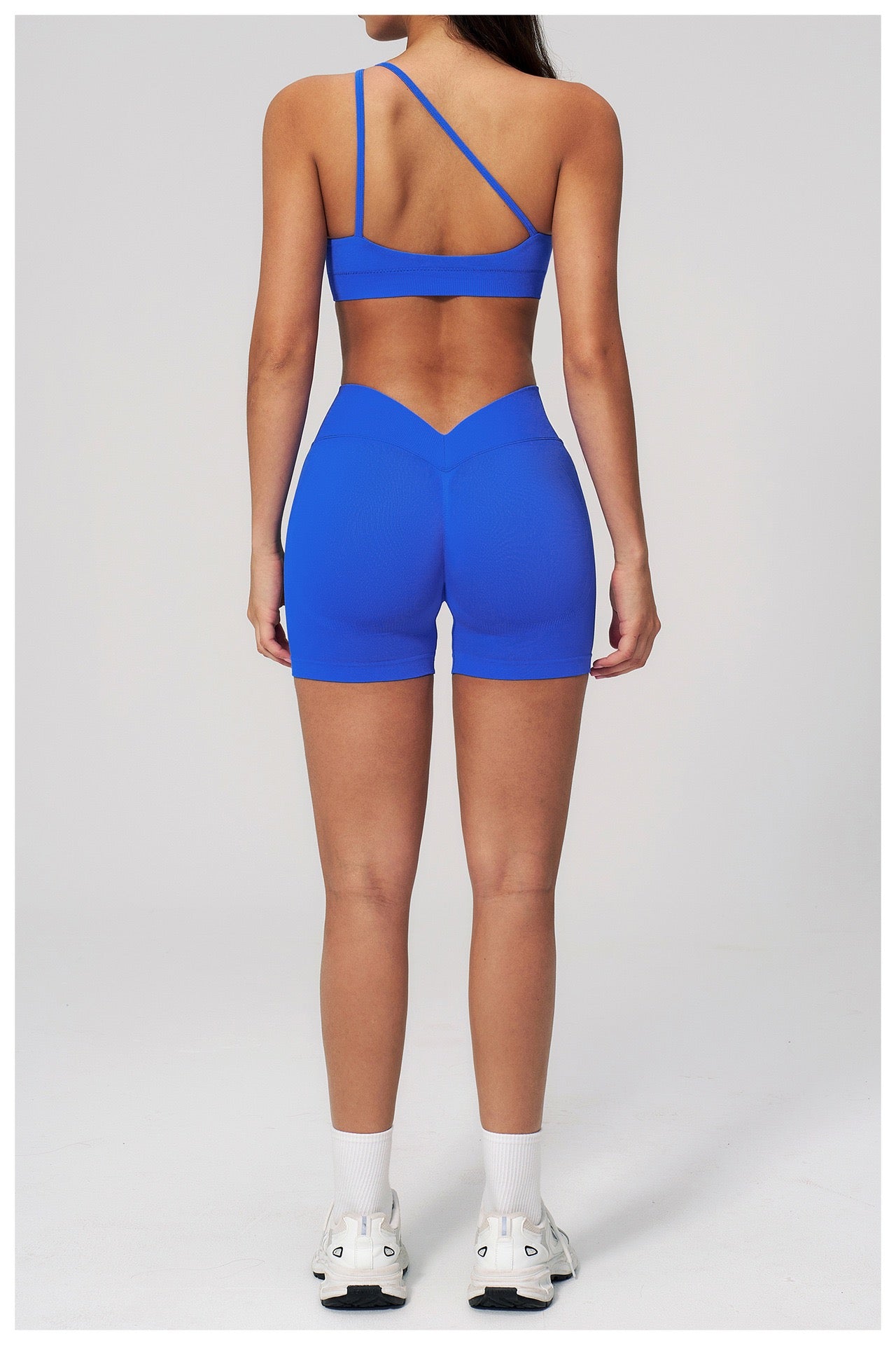Sienna One-Shoulder Sculpt Biker Set